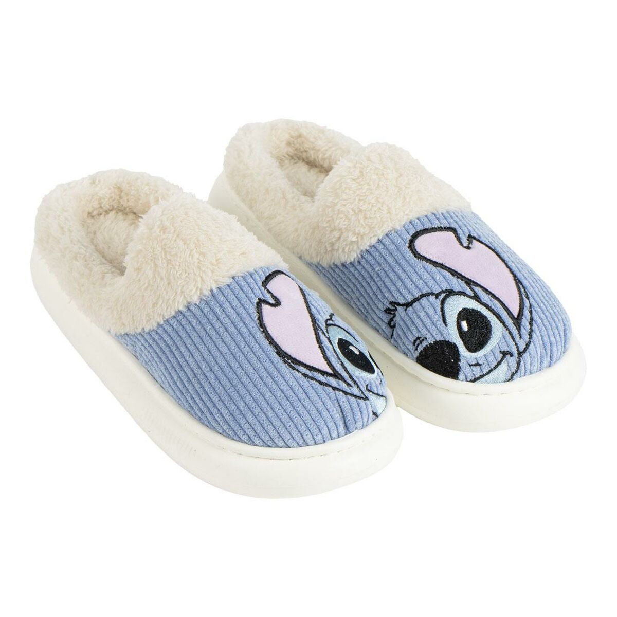 House Slippers Stitch Blue-13