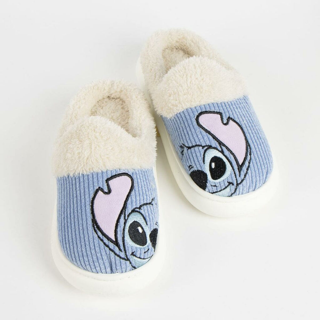 House Slippers Stitch Blue-12