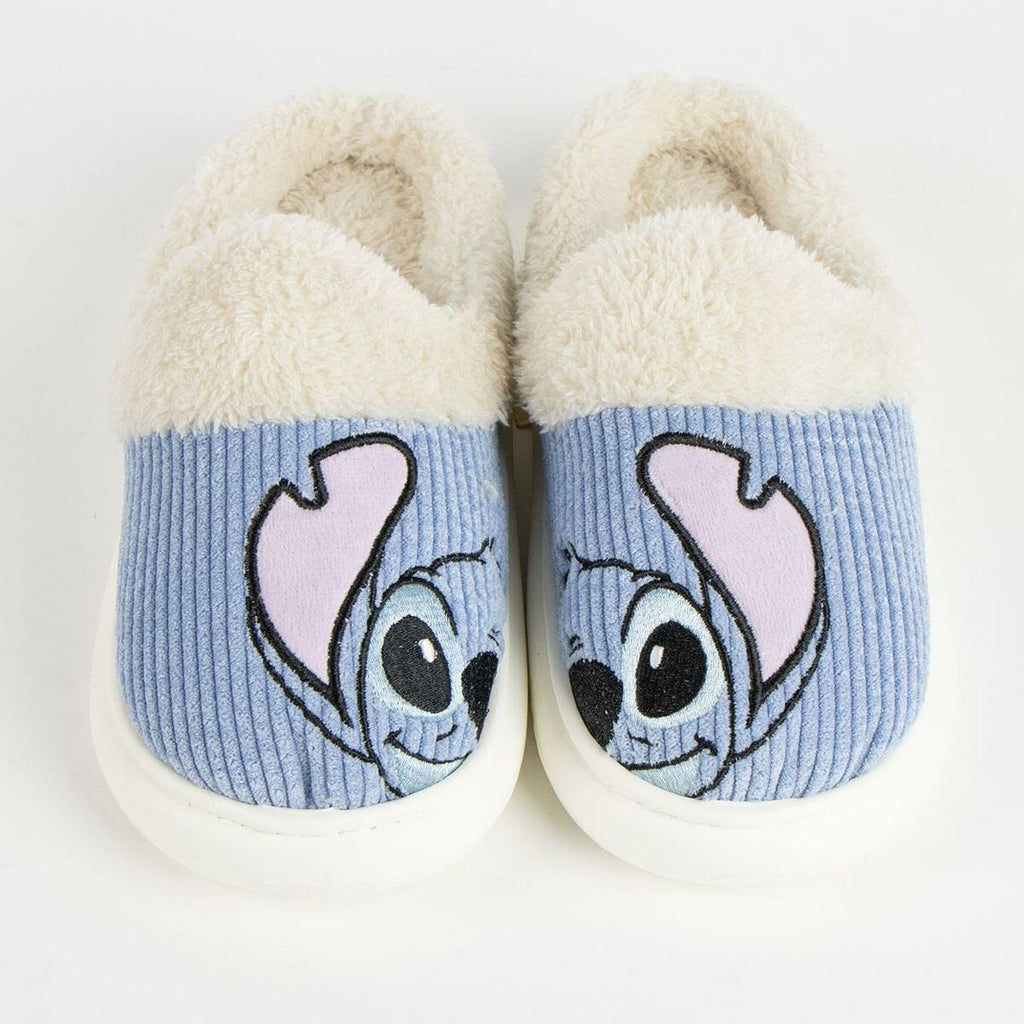 House Slippers Stitch Blue-7