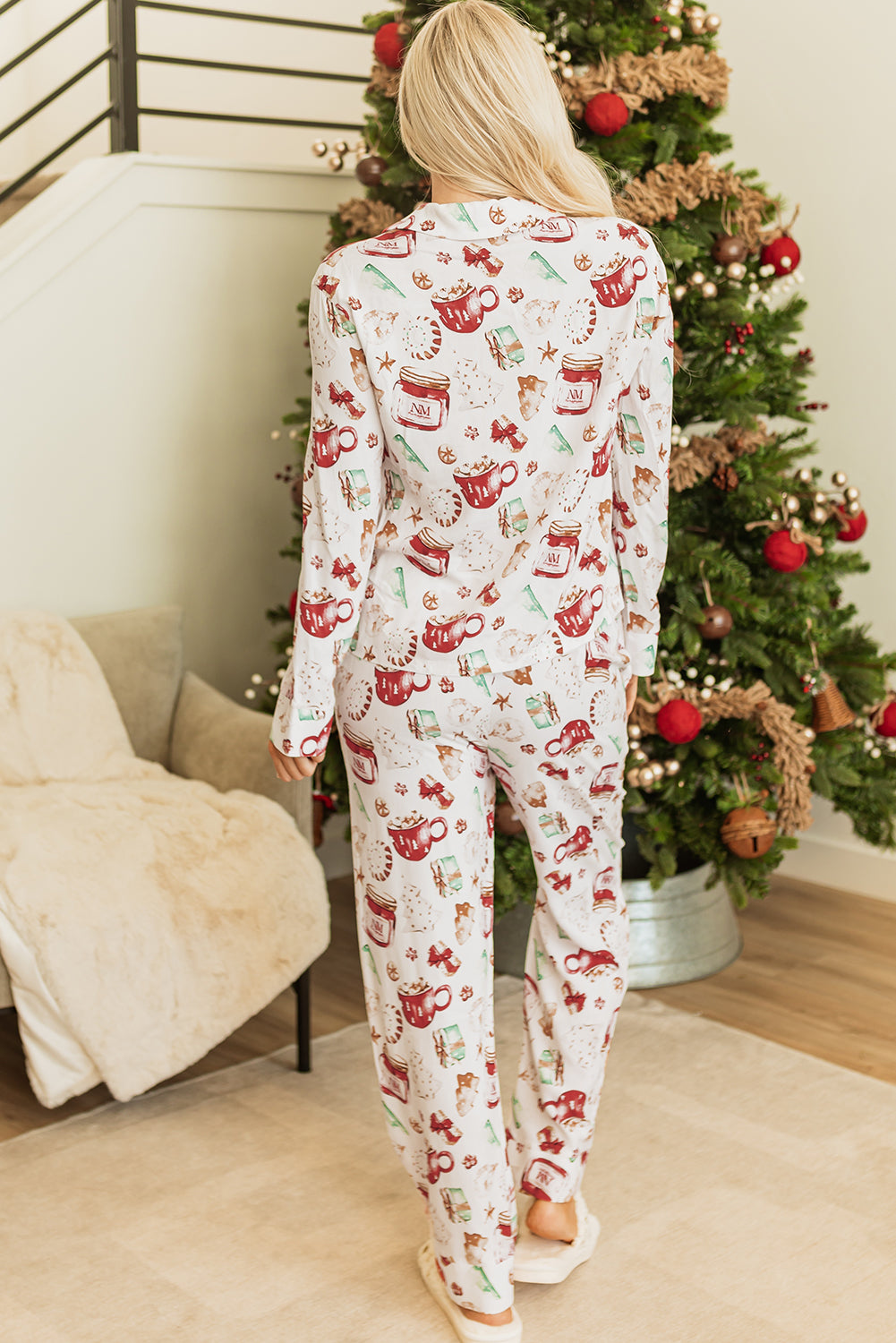 Paris Pants Pajama Set Long Sleeve Top-1