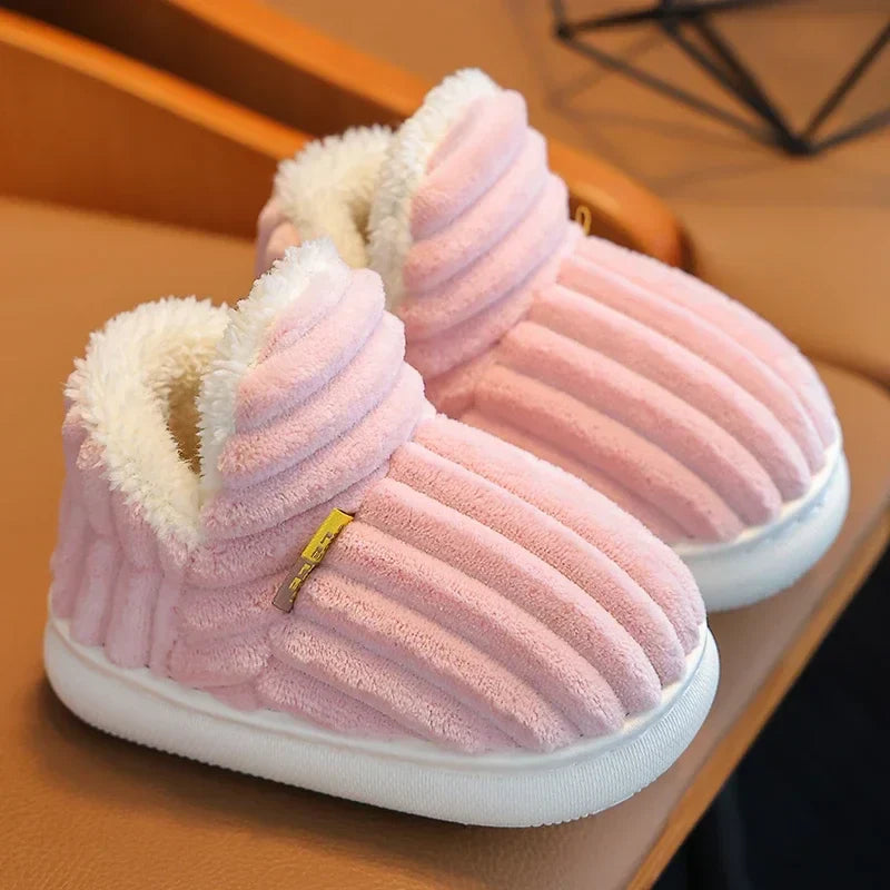 Multicolored Warm and Breathable Non-slip Slippers for Children-6