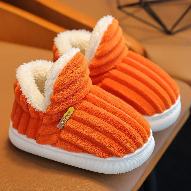 Multicolored Warm and Breathable Non-slip Slippers for Children-7